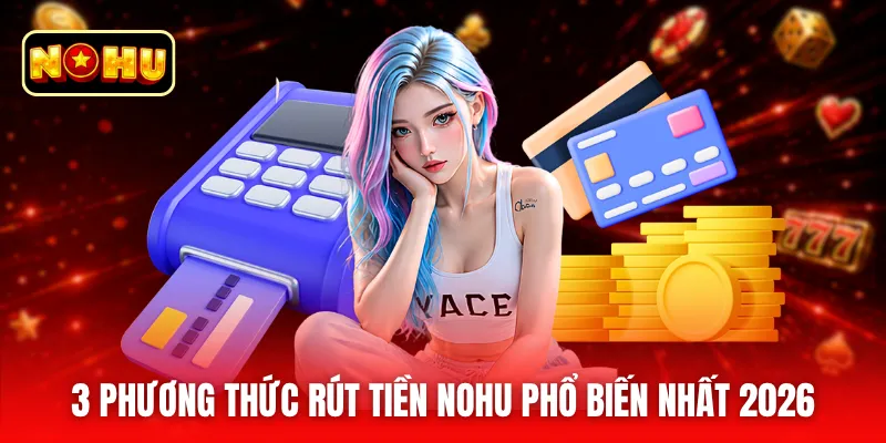 3 phương thức rút tiền nohu phổ biến nhất 2026