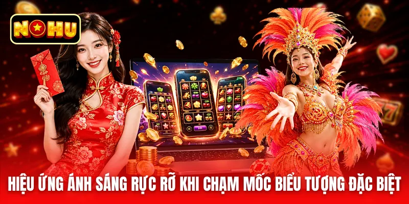 Hiệu ứng ánh sáng rực rỡ khi chạm mốc biểu tượng đặc biệt